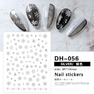 Nail Art Matrica Téli Juharlevelek Karácsonyi Színes Hópelyhek Hát Ragasztó Körömmatricák Dekoráció Köröm Tippekhez Szépség