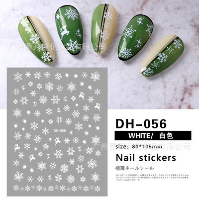 Nail Art Matrica Téli Juharlevelek Karácsonyi Színes Hópelyhek Hát Ragasztó Körömmatricák Dekoráció Köröm Tippekhez Szépség