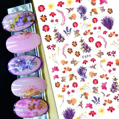 Nail Art Matrica Téli Juharlevelek Karácsonyi Színes Hópelyhek Hát Ragasztó Körömmatricák Dekoráció Köröm Tippekhez Szépség