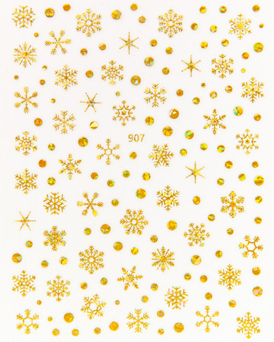 Nail Art Matrica Téli Juharlevelek Karácsonyi Színes Hópelyhek Hát Ragasztó Körömmatricák Dekoráció Köröm Tippekhez Szépség