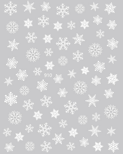 Nail Art Matrica Téli Juharlevelek Karácsonyi Színes Hópelyhek Hát Ragasztó Körömmatricák Dekoráció Köröm Tippekhez Szépség