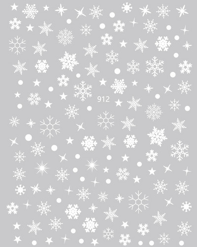 Nail Art Matrica Téli Juharlevelek Karácsonyi Színes Hópelyhek Hát Ragasztó Körömmatricák Dekoráció Köröm Tippekhez Szépség