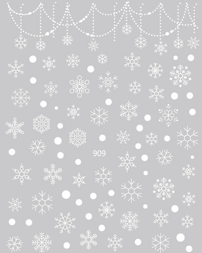 Nail Art Matrica Téli Juharlevelek Karácsonyi Színes Hópelyhek Hát Ragasztó Körömmatricák Dekoráció Köröm Tippekhez Szépség