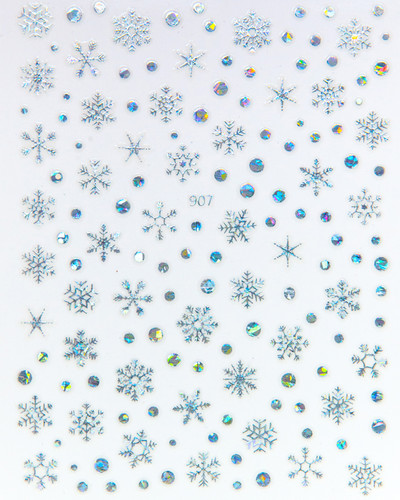 Nail Art Matrica Téli Juharlevelek Karácsonyi Színes Hópelyhek Hát Ragasztó Körömmatricák Dekoráció Köröm Tippekhez Szépség