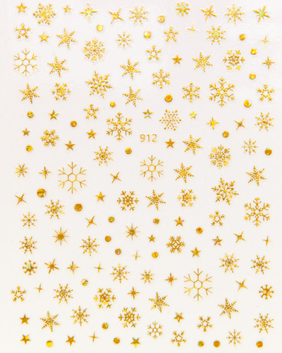 Nail Art Matrica Téli Juharlevelek Karácsonyi Színes Hópelyhek Hát Ragasztó Körömmatricák Dekoráció Köröm Tippekhez Szépség