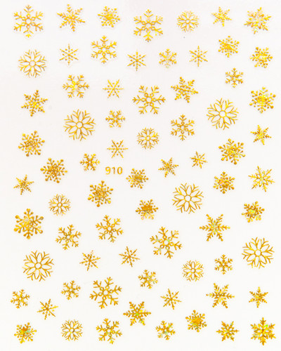 Nail Art Matrica Téli Juharlevelek Karácsonyi Színes Hópelyhek Hát Ragasztó Körömmatricák Dekoráció Köröm Tippekhez Szépség