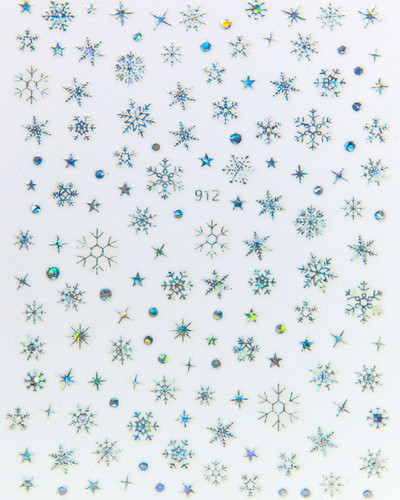 Nail Art Matrica Téli Juharlevelek Karácsonyi Színes Hópelyhek Hát Ragasztó Körömmatricák Dekoráció Köröm Tippekhez Szépség