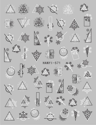 Nail Art Matrica Téli Juharlevelek Karácsonyi Színes Hópelyhek Hát Ragasztó Körömmatricák Dekoráció Köröm Tippekhez Szépség