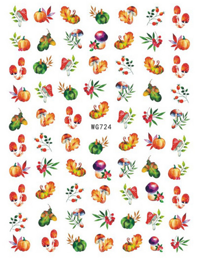 Nail Art Matrica Téli Juharlevelek Karácsonyi Színes Hópelyhek Hát Ragasztó Körömmatricák Dekoráció Köröm Tippekhez Szépség