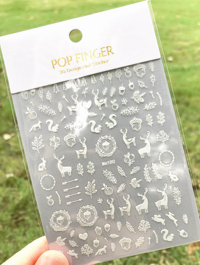 Nail Art Matrica Téli Juharlevelek Karácsonyi Színes Hópelyhek Hát Ragasztó Körömmatricák Dekoráció Köröm Tippekhez Szépség