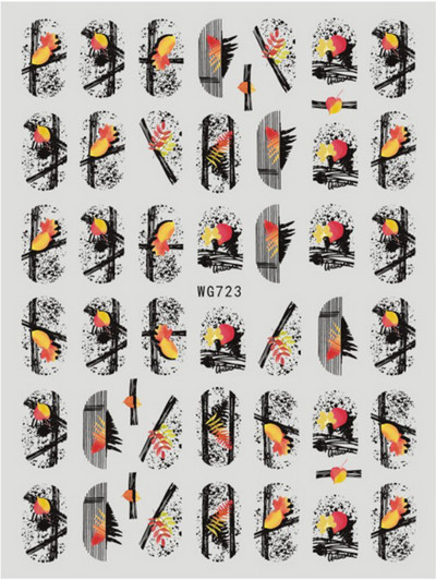 Nail Art Matrica Téli Juharlevelek Karácsonyi Színes Hópelyhek Hát Ragasztó Körömmatricák Dekoráció Köröm Tippekhez Szépség