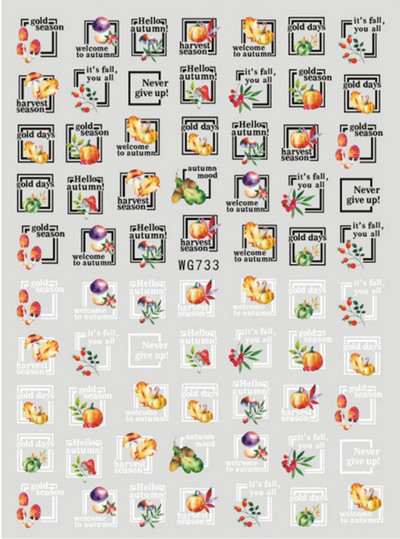 Nail Art Matrica Téli Juharlevelek Karácsonyi Színes Hópelyhek Hát Ragasztó Körömmatricák Dekoráció Köröm Tippekhez Szépség