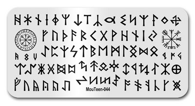 2022 Új Graffiti Art körömbélyegző lemezek Graffiti falbélyegző lemez fali körömdíszítés sablonok #073