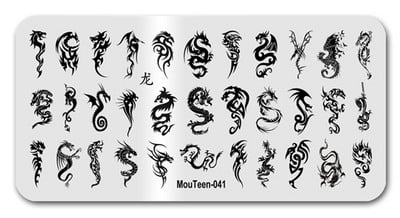 2022 Új Graffiti Art körömbélyegző lemezek Graffiti falbélyegző lemez fali körömdíszítés sablonok #073