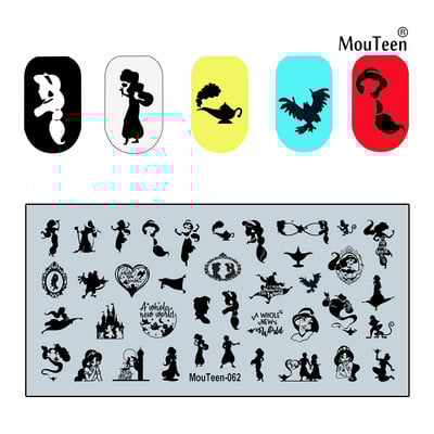 2022 Új Graffiti Art körömbélyegző lemezek Graffiti falbélyegző lemez fali körömdíszítés sablonok #073