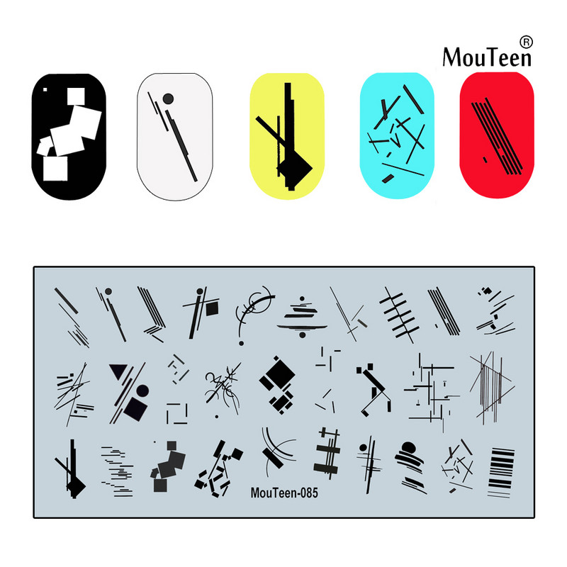 2022 Új Graffiti Art körömbélyegző lemezek Graffiti falbélyegző lemez fali körömdíszítés sablonok #073