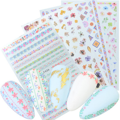 Egyszarvú szivárvány szív csillag Hold keverék minták öntapadó matrica körmökhöz 3D dombornyomott matrica manikűr dekorációk