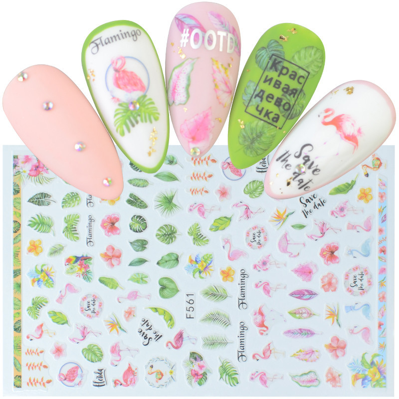 Egyszarvú szivárvány szív csillag Hold keverék minták öntapadó matrica körmökhöz 3D dombornyomott matrica manikűr dekorációk