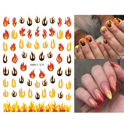 Nail Art Matricák Geometrikus francia betűk Üzenetek Vissza Ragasztó Körömmatricák Ideiglenes tetoválások Köröm Tippekhez Szépség