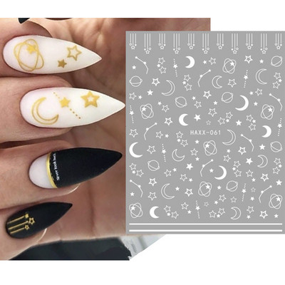 Nail Art Matricák Geometrikus francia betűk Üzenetek Vissza Ragasztó Körömmatricák Ideiglenes tetoválások Köröm Tippekhez Szépség
