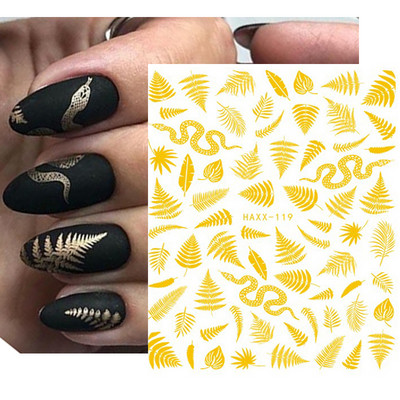 Nail Art Matricák Geometrikus francia betűk Üzenetek Vissza Ragasztó Körömmatricák Ideiglenes tetoválások Köröm Tippekhez Szépség