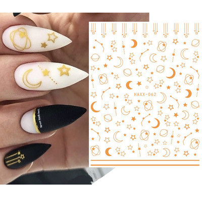 Nail Art Matricák Geometrikus francia betűk Üzenetek Vissza Ragasztó Körömmatricák Ideiglenes tetoválások Köröm Tippekhez Szépség