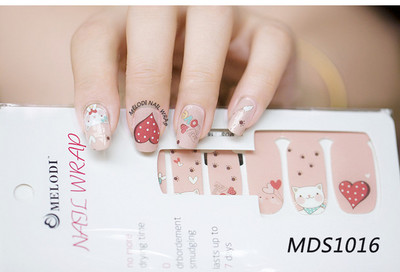 16 Tips Körömlakk csíkok Barkácsolás Vízálló körömpakolások Rajzfilmek Leopárd körömmatricák tapasz nőknek Valentin napi manikűr