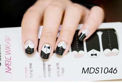 16 Tips Körömlakk csíkok Barkácsolás Vízálló körömpakolások Rajzfilmek Leopárd körömmatricák tapasz nőknek Valentin napi manikűr