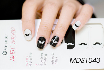 16 Tips Körömlakk csíkok Barkácsolás Vízálló körömpakolások Rajzfilmek Leopárd körömmatricák tapasz nőknek Valentin napi manikűr