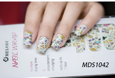 16 Tips Körömlakk csíkok Barkácsolás Vízálló körömpakolások Rajzfilmek Leopárd körömmatricák tapasz nőknek Valentin napi manikűr