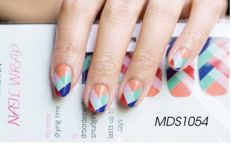 16 Tips Körömlakk csíkok Barkácsolás Vízálló körömpakolások Rajzfilmek Leopárd körömmatricák tapasz nőknek Valentin napi manikűr