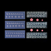 3D faragás szilikon körömforma sablon bélyegző körömvirág dizájn barkácsolás UV gél akrilkristály