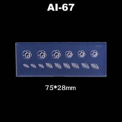 3D faragás szilikon körömforma sablon bélyegző körömvirág dizájn barkácsolás UV gél akrilkristály