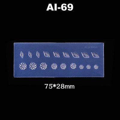 3D faragás szilikon körömforma sablon bélyegző körömvirág dizájn barkácsolás UV gél akrilkristály