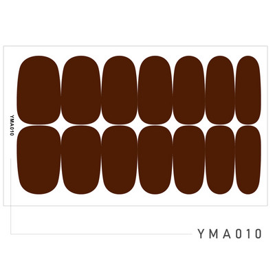 14 Tipp/Sheet Candy Color Fényes ujjú körömmatricák Szépségmatricák Ragasztó, Teljesen lefedő körömdíszítő pakolások Csúsztatók barkács manikűrhöz