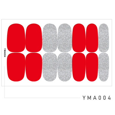 14 Tipp/Sheet Candy Color Fényes ujjú körömmatricák Szépségmatricák Ragasztó, Teljesen lefedő körömdíszítő pakolások Csúsztatók barkács manikűrhöz