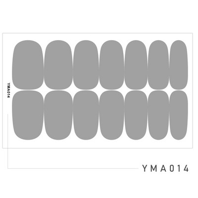 14 Tipp/Sheet Candy Color Fényes ujjú körömmatricák Szépségmatricák Ragasztó, Teljesen lefedő körömdíszítő pakolások Csúsztatók barkács manikűrhöz