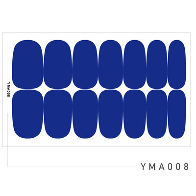 14 Tipp/Sheet Candy Color Fényes ujjú körömmatricák Szépségmatricák Ragasztó, Teljesen lefedő körömdíszítő pakolások Csúsztatók barkács manikűrhöz