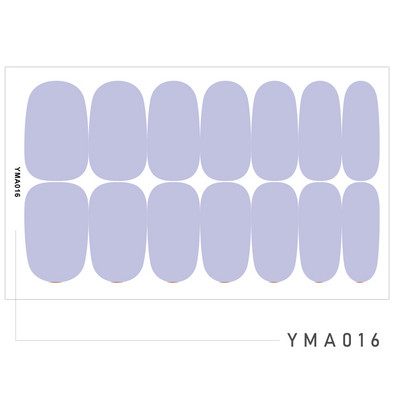 14 Tipp/Sheet Candy Color Fényes ujjú körömmatricák Szépségmatricák Ragasztó, Teljesen lefedő körömdíszítő pakolások Csúsztatók barkács manikűrhöz