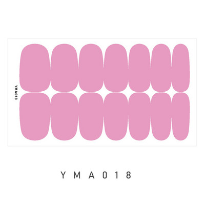 14 Tipp/Sheet Candy Color Fényes ujjú körömmatricák Szépségmatricák Ragasztó, Teljesen lefedő körömdíszítő pakolások Csúsztatók barkács manikűrhöz