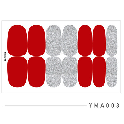 14 Tipp/Sheet Candy Color Fényes ujjú körömmatricák Szépségmatricák Ragasztó, Teljesen lefedő körömdíszítő pakolások Csúsztatók barkács manikűrhöz