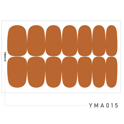 14 Tipp/Sheet Candy Color Fényes ujjú körömmatricák Szépségmatricák Ragasztó, Teljesen lefedő körömdíszítő pakolások Csúsztatók barkács manikűrhöz