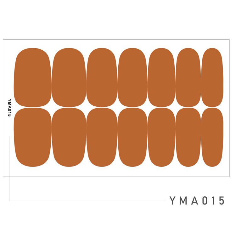 14 Tipp/Sheet Candy Color Fényes ujjú körömmatricák Szépségmatricák Ragasztó, Teljesen lefedő körömdíszítő pakolások Csúsztatók barkács manikűrhöz