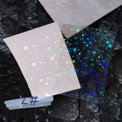 1 db fényvisszaverő csillogó 3D köröm matricák matricák ezüst por csillag design lézeres szerelem szív fóliák csillogó dekorációs manikűrök ÚJ