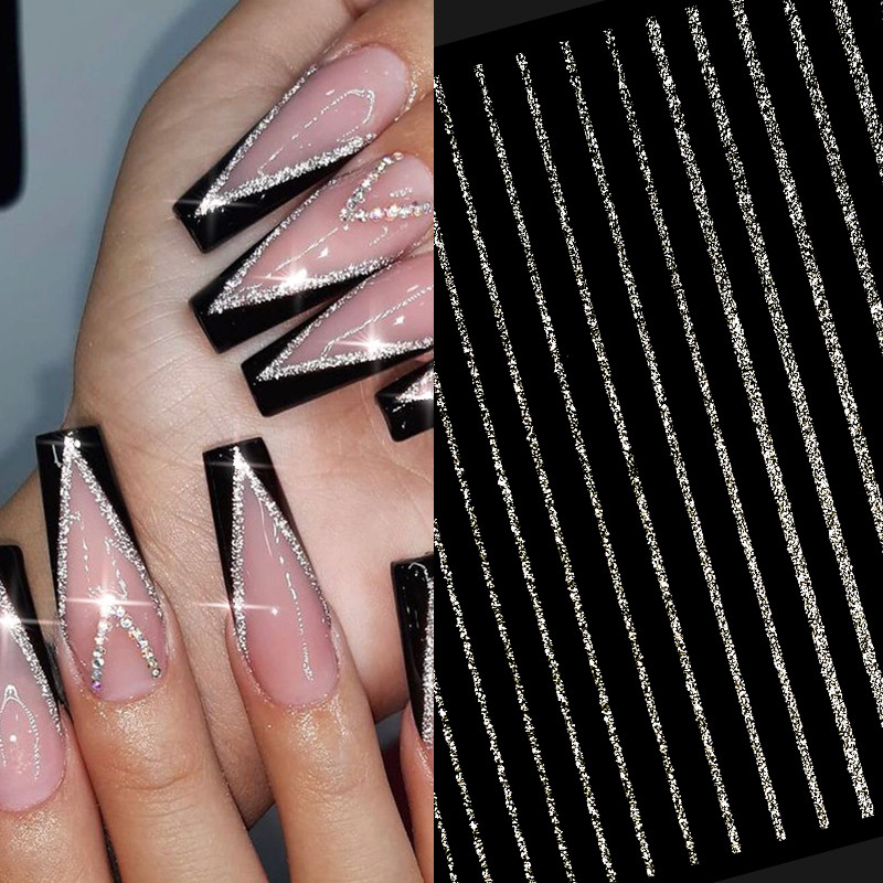 1 db fényvisszaverő csillogó 3D köröm matricák matricák ezüst por csillag design lézeres szerelem szív fóliák csillogó dekorációs manikűrök ÚJ