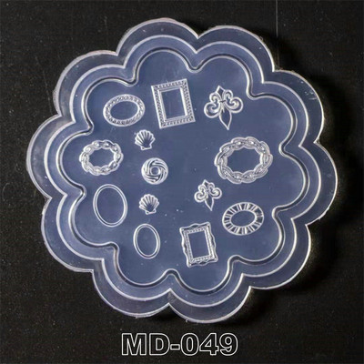 3D faragású szilikon körömforma bélyegzősablon kamélia/kagyló/csokornyakkendő/csillagmintás barkácsolás UV gél akrilkristály MD040-MD051