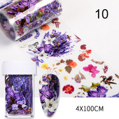 1 Box Spring Nail Foils Purpur Lavendel Butterfly Nail Series Foils Nail Art Transfer Kleebis Paber Nail Art DIY Dekoratsioonid