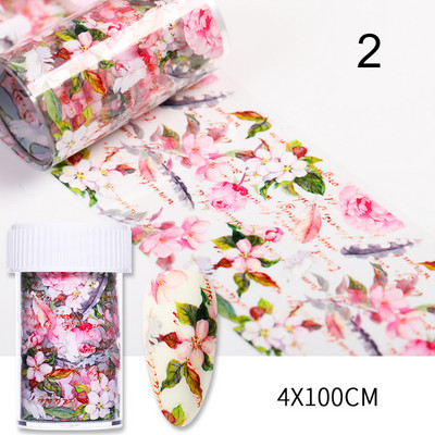 1 Box Spring Nail Foils Purpur Lavendel Butterfly Nail Series Foils Nail Art Transfer Kleebis Paber Nail Art DIY Dekoratsioonid