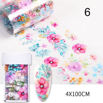 1 Box Spring Nail Foils Purpur Lavendel Butterfly Nail Series Foils Nail Art Transfer Kleebis Paber Nail Art DIY Dekoratsioonid
