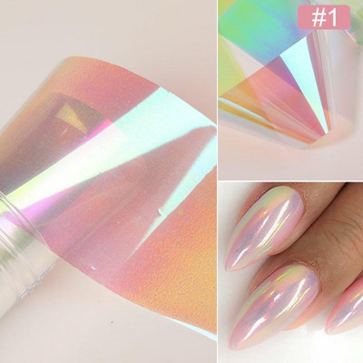 1 Box Spring Nail Foils Purpur Lavendel Butterfly Nail Series Foils Nail Art Transfer Kleebis Paber Nail Art DIY Dekoratsioonid
